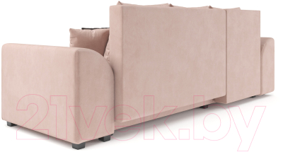 Диван угловой Mebel-Ars Каскад левый (кордрой бежевый)