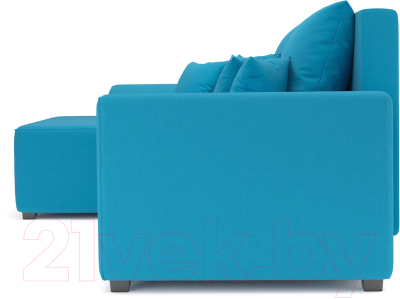 Диван угловой Mebel-Ars Каскад левый (синий)