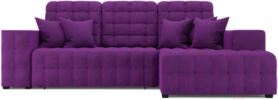 Диван угловой Mebel-Ars Мадрид правый (фиолетовый)