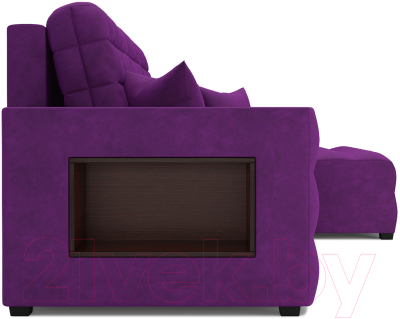 Диван угловой Mebel-Ars Мадрид правый (фиолетовый)