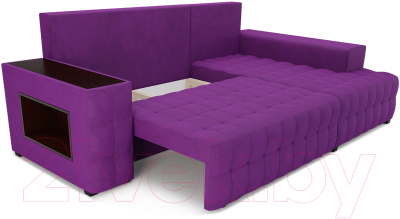 Диван угловой Mebel-Ars Мадрид правый (фиолетовый)