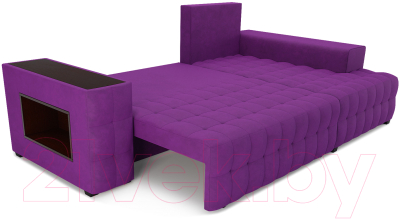 Диван угловой Mebel-Ars Мадрид правый (фиолетовый)