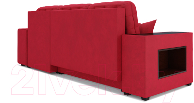 Диван угловой Mebel-Ars Мадрид правый (кордрой красный)