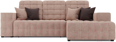 Диван угловой Mebel-Ars Мадрид правый (кордрой бежевый)