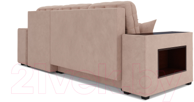 Диван угловой Mebel-Ars Мадрид правый (кордрой бежевый)