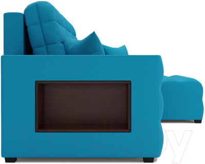 Диван угловой Mebel-Ars Мадрид правый (синий)