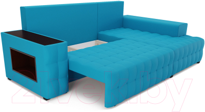 Диван угловой Mebel-Ars Мадрид правый (синий)