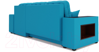 Диван угловой Mebel-Ars Мадрид правый (синий)