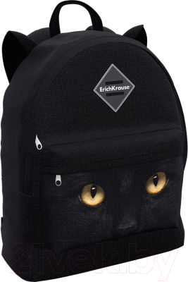 Школьный рюкзак Erich Krause EasyLine Animals 17L Black Cat / 57280 - фото