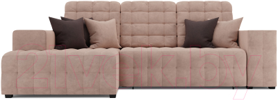 Диван угловой Mebel-Ars Мадрид левый (кордрой бежевый)