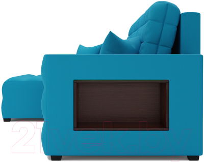 Диван угловой Mebel-Ars Мадрид левый (синий)