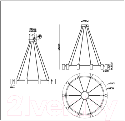 Люстра ST Luce SL1215.403.10