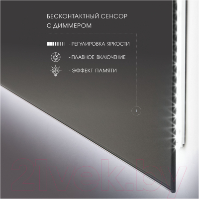 Зеркало Алмаз-Люкс Delhi 8060d-6 (с подсветкой)