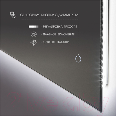 Зеркало Алмаз-Люкс Delhi 9070sh-6 (с подсветкой)