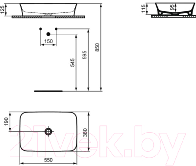 Умывальник Ideal Standard Ipalyss Vessel E207701