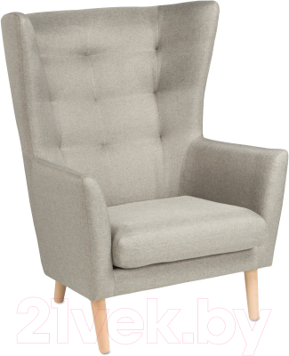 Кресло мягкое Mio Tesoro Саари (светло-серый) - фото