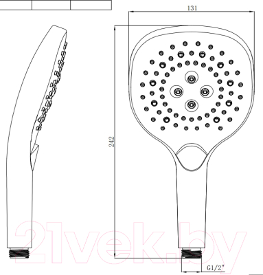 Лейка ручного душа Maxonor Pure Life PL23