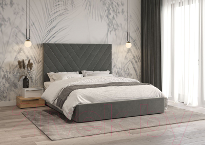 Двуспальная кровать Bravo Мебель Ирма с ПМ 160x200