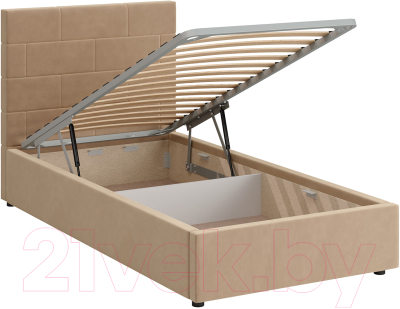 Односпальная кровать Bravo Мебель Тайм с ПМ 90x200