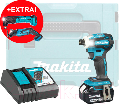 Профессиональный шуруповерт Makita DTD172RT1J