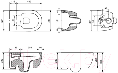 Сиденье для унитаза Ambassador 102T20201S (черный матовый)