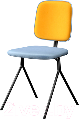 Стул Latitude Ror Y / RORCHYBKVLRBLYEL (черный/голубой/желтый) - фото