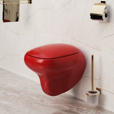 Сиденье для унитаза Ambassador Diamond / 122T21101 (красный)