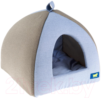 Домик для животных Ferplast Tipi M / 82220099 (голубой/серый) - фото
