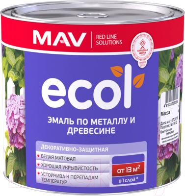 Эмаль MAV Ecol ПФ-115 С - фото