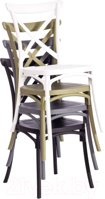 Стул Tetchair Cross 48x58x89 (пластик/черный)