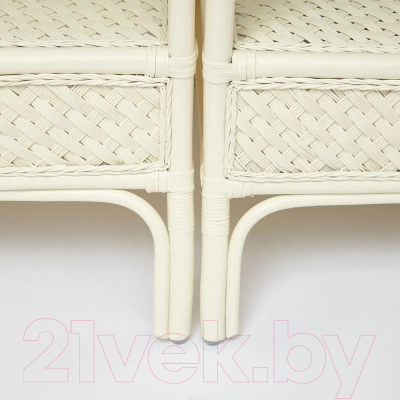 Комплект садовой мебели Tetchair Andrea Grand (белый/ткань рубчик/кремовый)