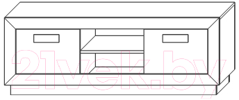 Тумба Мебель-КМК 2Д Эстель 0738.25-02
