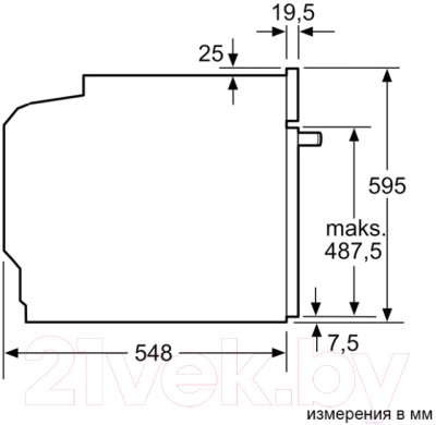 Электрический духовой шкаф Bosch HRA534BB0