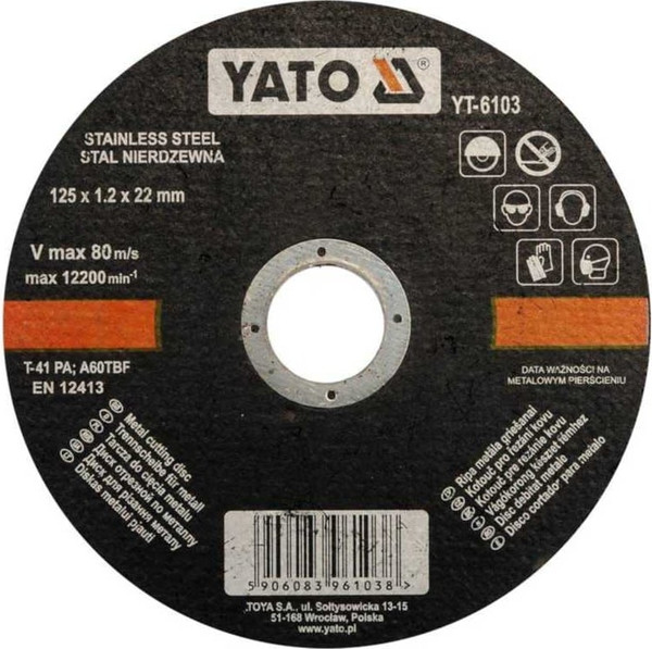 Отрезной диск Yato YT-6103 - фото