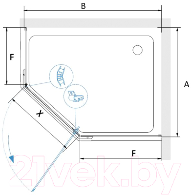 Душевой уголок RGW PA-091-B / 35089102-14
