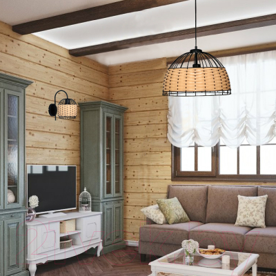 Потолочный светильник Элетех Кантри 212 НСБ 01-60-180 / 1005405192 (черный муар)