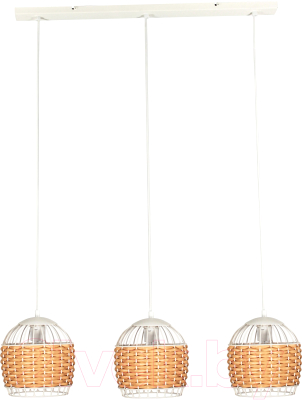 Потолочный светильник Элетех Кантри 231 НСБ 01-3х60-170 Е27 / 1005405193 (белый муар) - фото