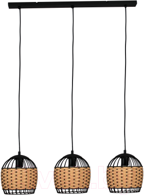 Потолочный светильник Элетех Кантри 231 НСБ 01-3х60-170 Е27 / 1005405194 (черный муар) - фото