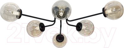 Люстра Элетех Эва 161 НПБ 01-6х40-123 Е14 / 1005405123 (черный муар) - фото