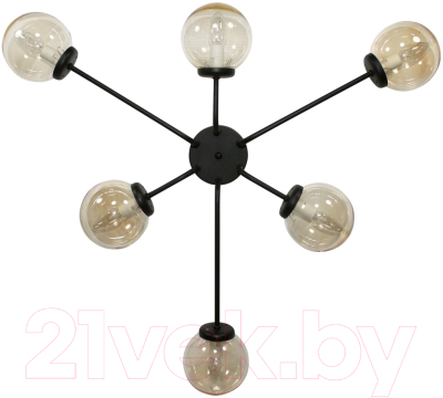Люстра Элетех Эва 161 НПБ 01-6х40-123 Е14 / 1005405123 (черный муар)