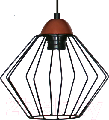 Потолочный светильник Элетех Конти 211 НСБ 01-60-169 Е27 / 1005405024 (черный муар/медь)