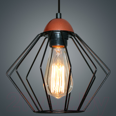 Потолочный светильник Элетех Конти 211 НСБ 01-60-169 Е27 / 1005405024 (черный муар/медь)