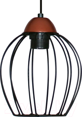 Потолочный светильник Элетех Конти 211 НСБ 01-60-169 Е27 / 1005405023 (черный муар/медь)