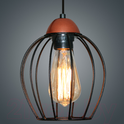 Потолочный светильник Элетех Конти 211 НСБ 01-60-169 Е27 / 1005405023 (черный муар/медь)