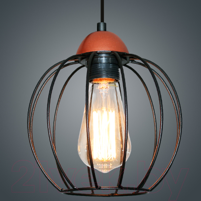 Потолочный светильник Элетех Конти 211 НСБ 01-60-169 Е27 / 1005405022 (черный муар/медь)