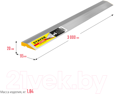 Правило строительное Stayer 10723-3.0-z03