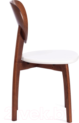 Стул Tetchair Diamante жесткое сиденье (бук/коричневый/белый)
