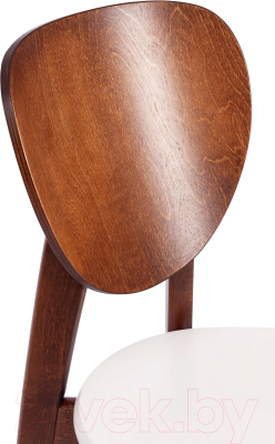 Стул Tetchair Diamante жесткое сиденье (бук/коричневый/белый)