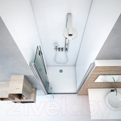 Душевая дверь Roth Tower Line TZNL1/90 (хром/прозрачное стекло)