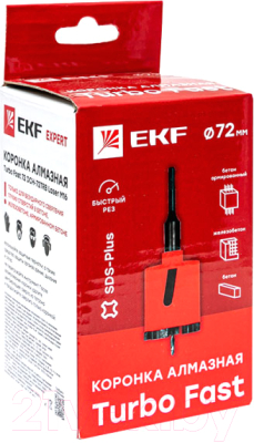 Коронка EKF Expert dch-72-trb-m16